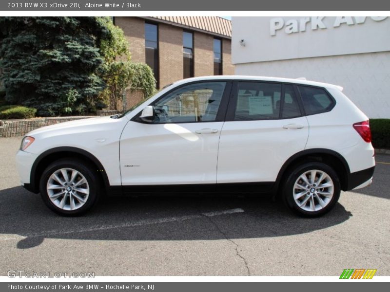 Alpine White / Black 2013 BMW X3 xDrive 28i