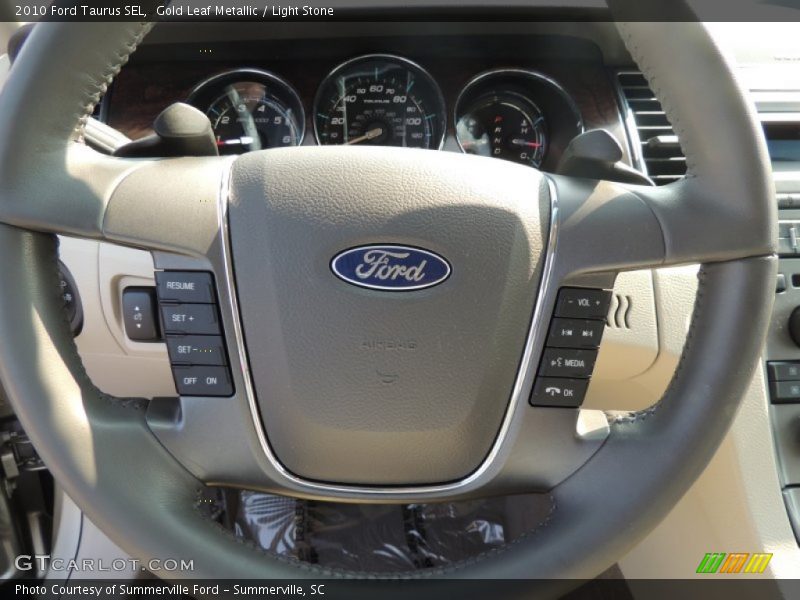 Gold Leaf Metallic / Light Stone 2010 Ford Taurus SEL