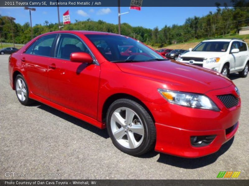 Barcelona Red Metallic / Ash 2011 Toyota Camry SE