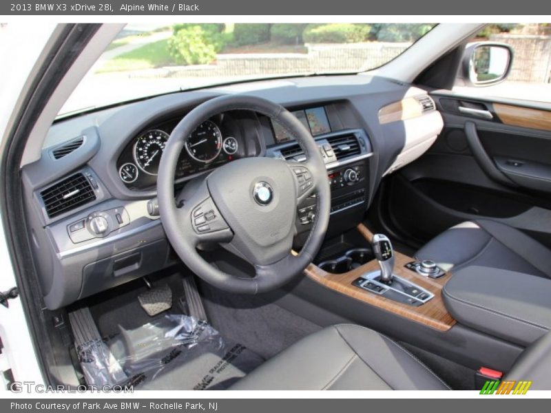 Alpine White / Black 2013 BMW X3 xDrive 28i