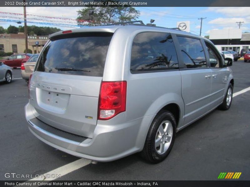 Bright Silver Metallic / Black/Light Graystone 2012 Dodge Grand Caravan SXT