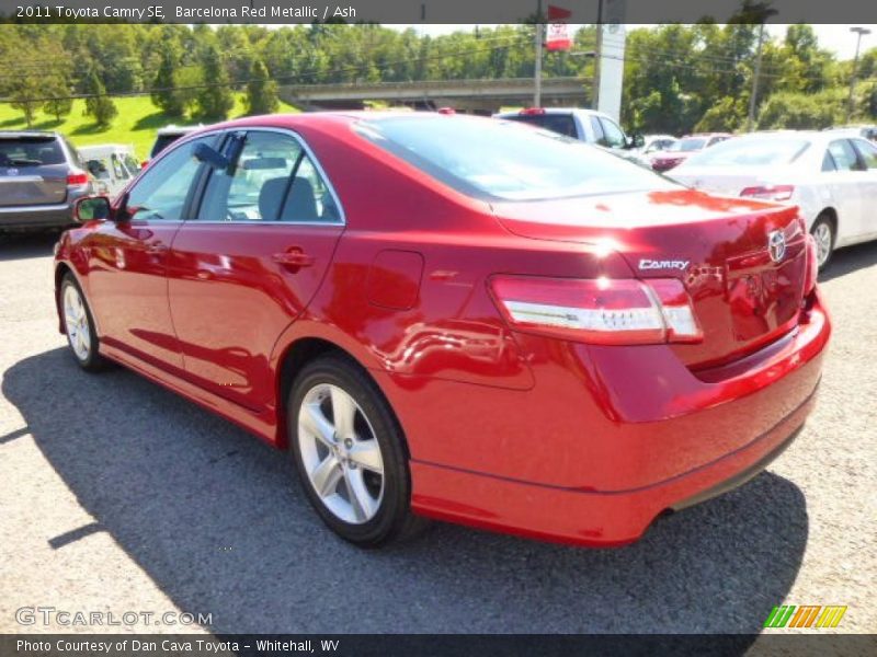 Barcelona Red Metallic / Ash 2011 Toyota Camry SE