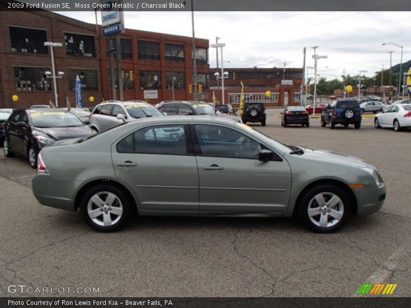 Moss Green Metallic / Charcoal Black 2009 Ford Fusion SE
