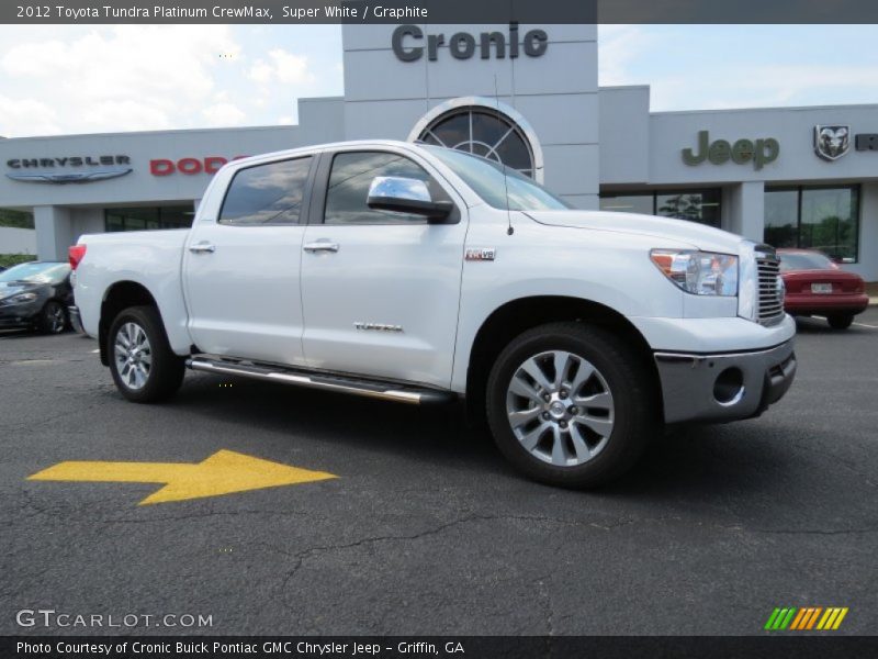 Super White / Graphite 2012 Toyota Tundra Platinum CrewMax
