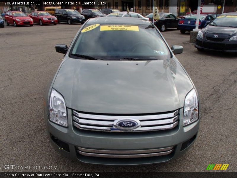 Moss Green Metallic / Charcoal Black 2009 Ford Fusion SE