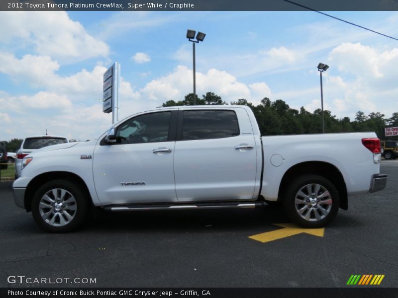 Super White / Graphite 2012 Toyota Tundra Platinum CrewMax