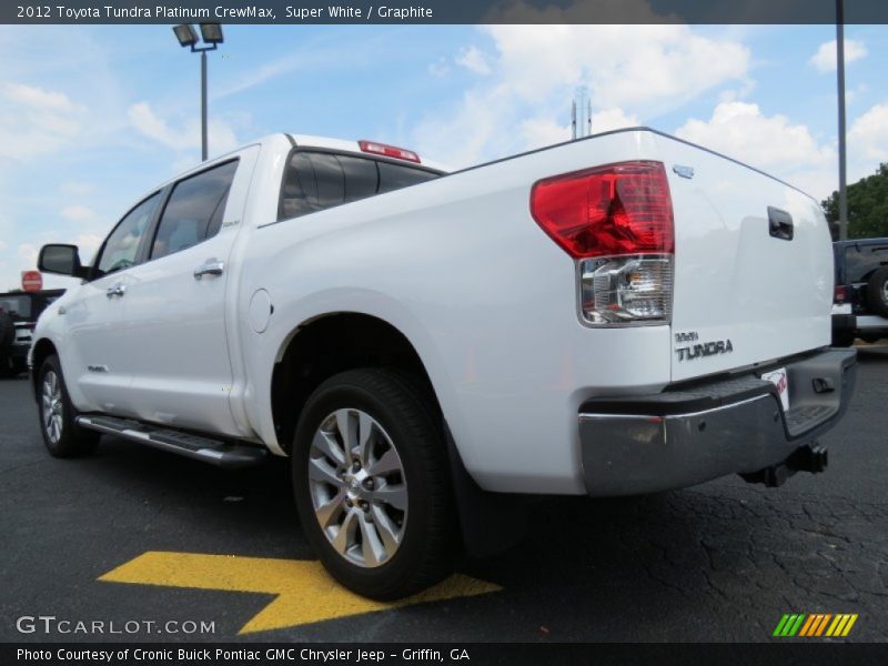 Super White / Graphite 2012 Toyota Tundra Platinum CrewMax