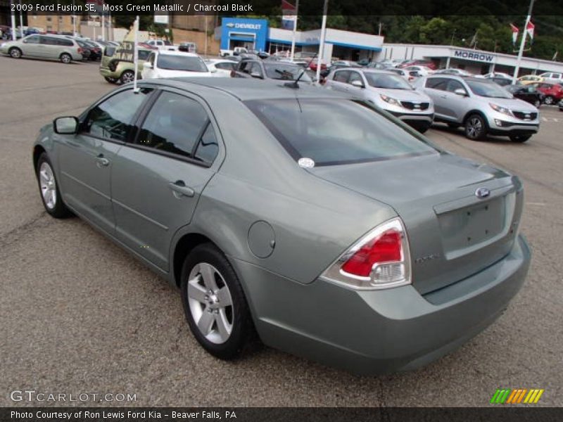 Moss Green Metallic / Charcoal Black 2009 Ford Fusion SE
