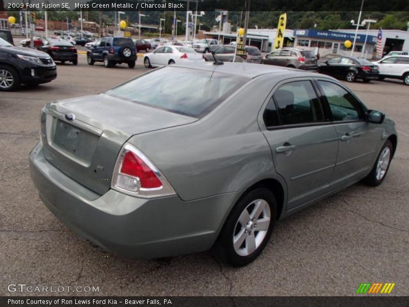 Moss Green Metallic / Charcoal Black 2009 Ford Fusion SE