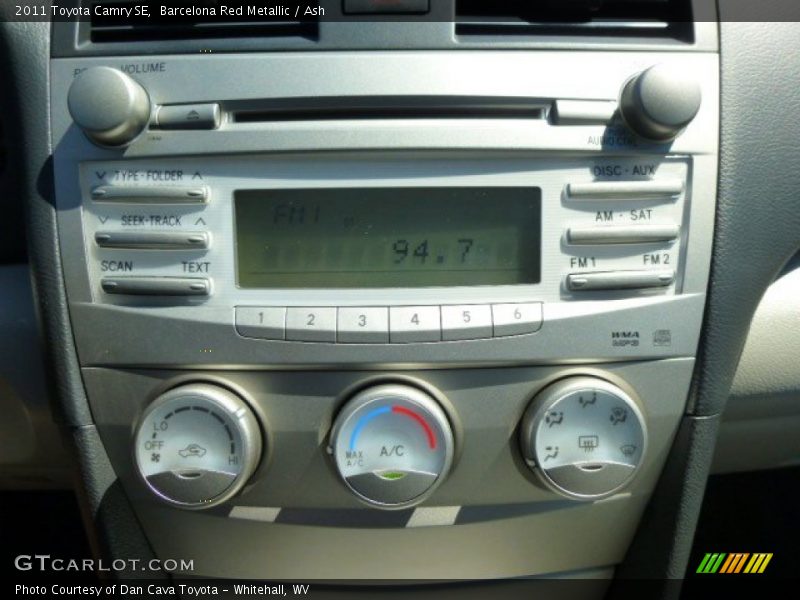 Barcelona Red Metallic / Ash 2011 Toyota Camry SE