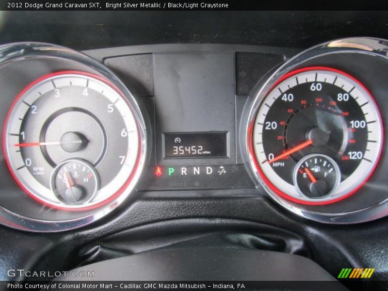 Bright Silver Metallic / Black/Light Graystone 2012 Dodge Grand Caravan SXT