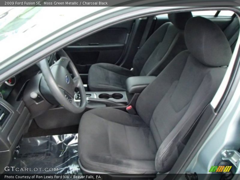 Moss Green Metallic / Charcoal Black 2009 Ford Fusion SE