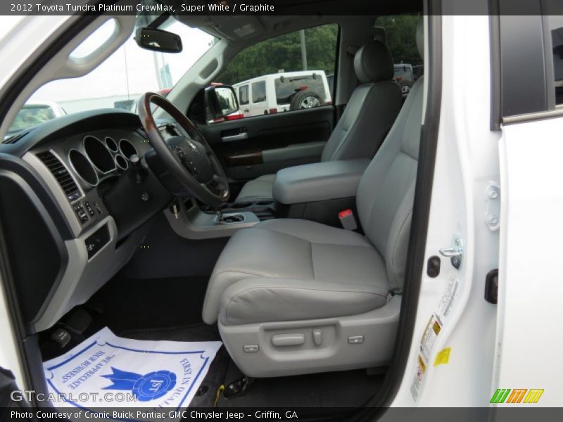 Super White / Graphite 2012 Toyota Tundra Platinum CrewMax