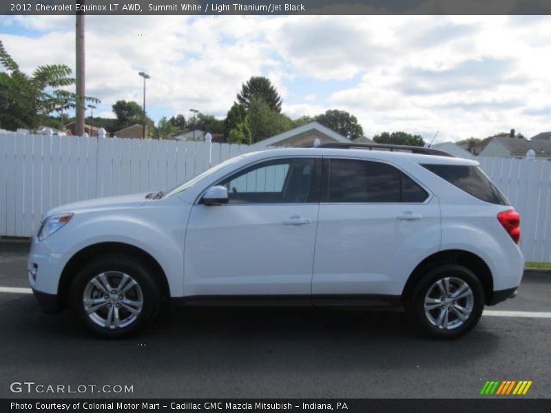 Summit White / Light Titanium/Jet Black 2012 Chevrolet Equinox LT AWD