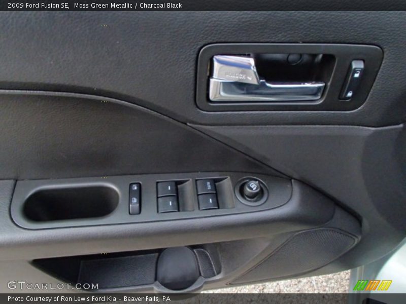 Moss Green Metallic / Charcoal Black 2009 Ford Fusion SE