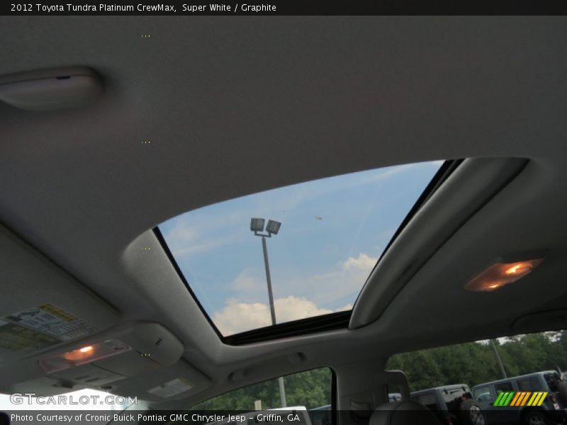 Super White / Graphite 2012 Toyota Tundra Platinum CrewMax
