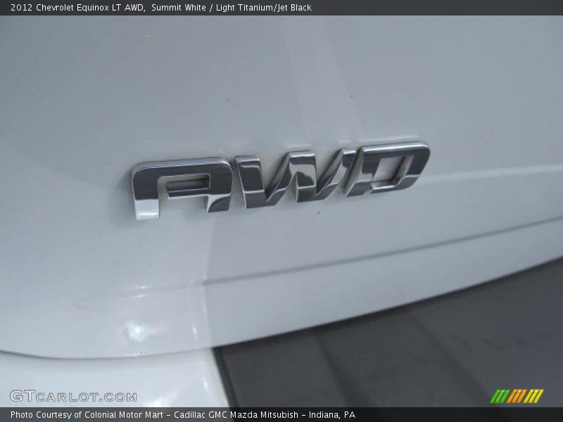 Summit White / Light Titanium/Jet Black 2012 Chevrolet Equinox LT AWD