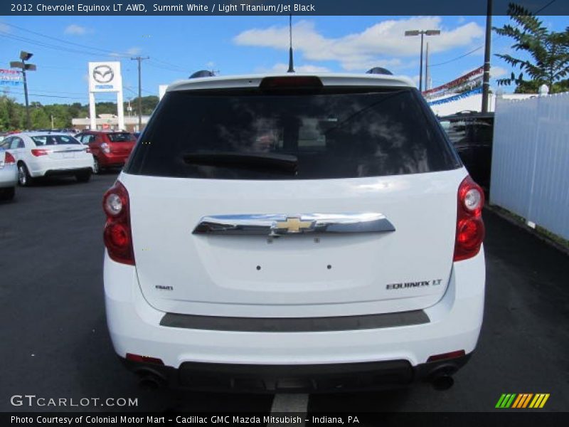 Summit White / Light Titanium/Jet Black 2012 Chevrolet Equinox LT AWD