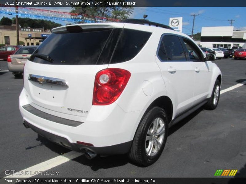 Summit White / Light Titanium/Jet Black 2012 Chevrolet Equinox LT AWD