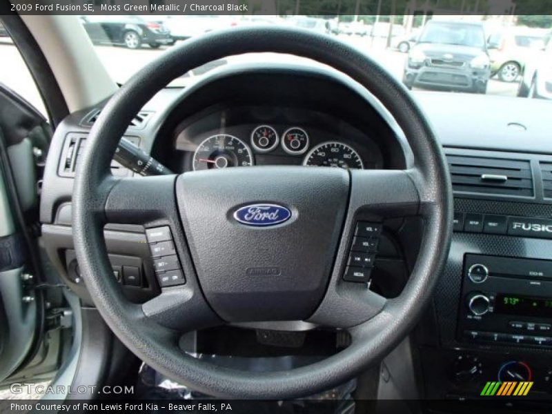 Moss Green Metallic / Charcoal Black 2009 Ford Fusion SE