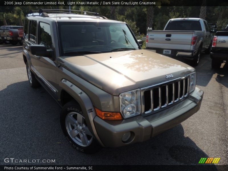 Light Khaki Metallic / Dark Slate Gray/Light Graystone 2006 Jeep Commander Limited 4x4