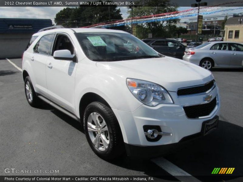 Summit White / Light Titanium/Jet Black 2012 Chevrolet Equinox LT AWD