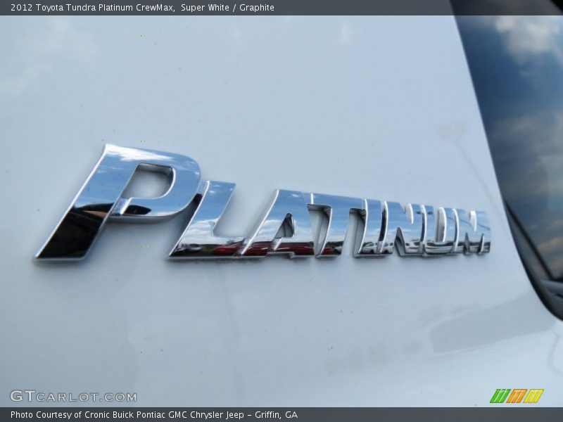 Super White / Graphite 2012 Toyota Tundra Platinum CrewMax