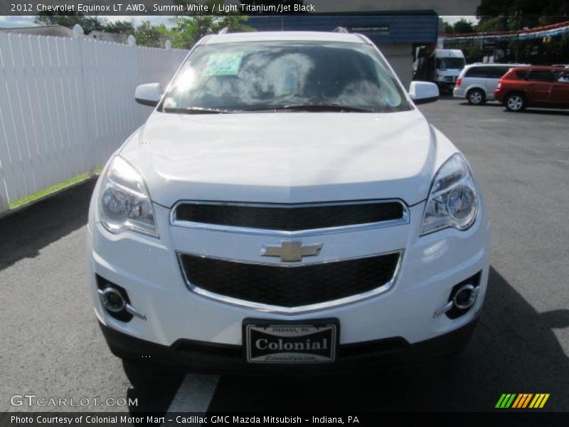 Summit White / Light Titanium/Jet Black 2012 Chevrolet Equinox LT AWD
