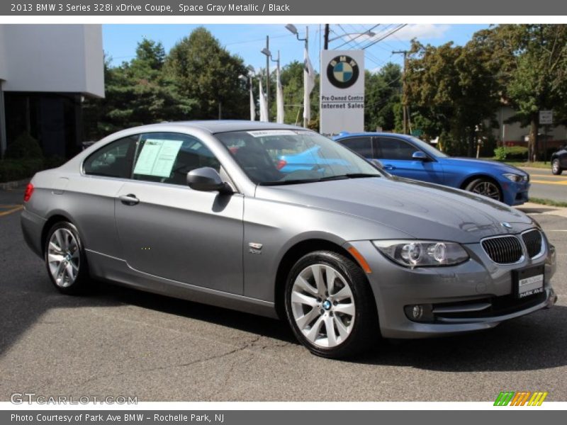 Space Gray Metallic / Black 2013 BMW 3 Series 328i xDrive Coupe