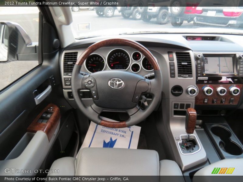 Super White / Graphite 2012 Toyota Tundra Platinum CrewMax