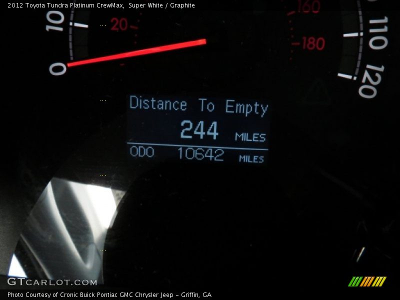 Super White / Graphite 2012 Toyota Tundra Platinum CrewMax