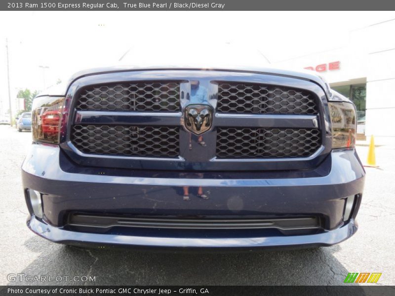 True Blue Pearl / Black/Diesel Gray 2013 Ram 1500 Express Regular Cab