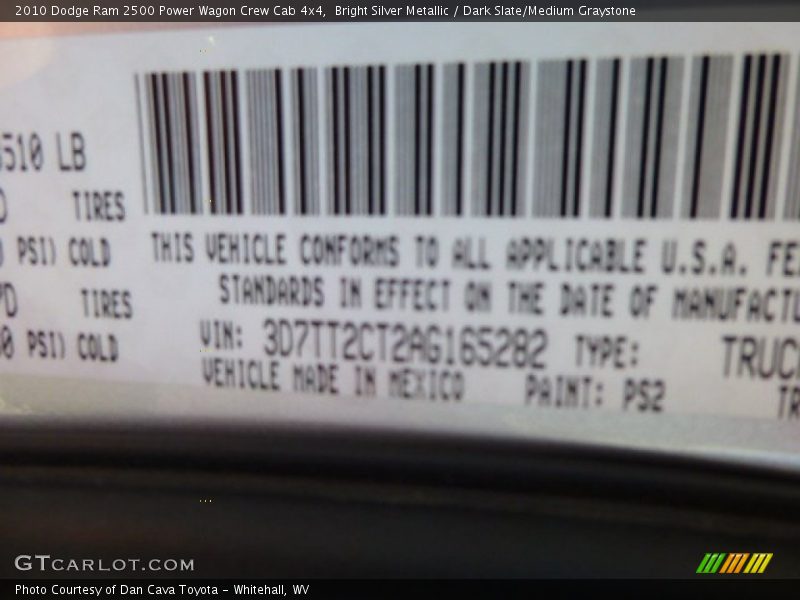 Bright Silver Metallic / Dark Slate/Medium Graystone 2010 Dodge Ram 2500 Power Wagon Crew Cab 4x4