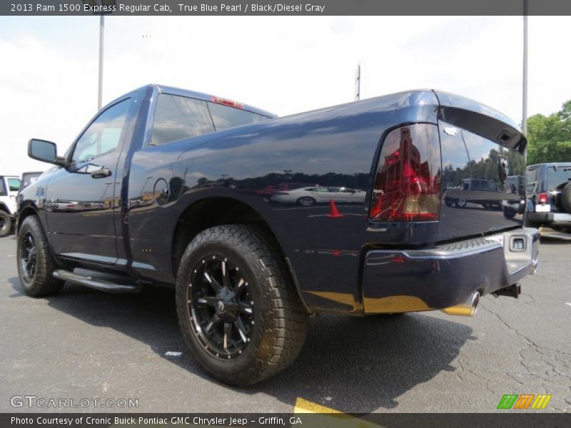 True Blue Pearl / Black/Diesel Gray 2013 Ram 1500 Express Regular Cab