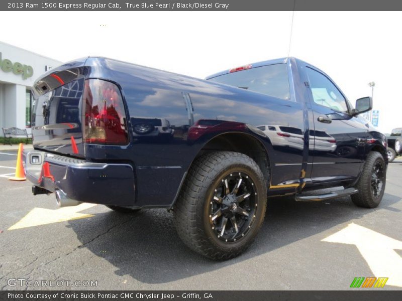 True Blue Pearl / Black/Diesel Gray 2013 Ram 1500 Express Regular Cab