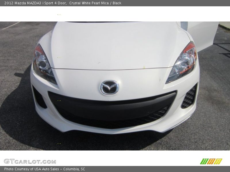Crystal White Pearl Mica / Black 2012 Mazda MAZDA3 i Sport 4 Door