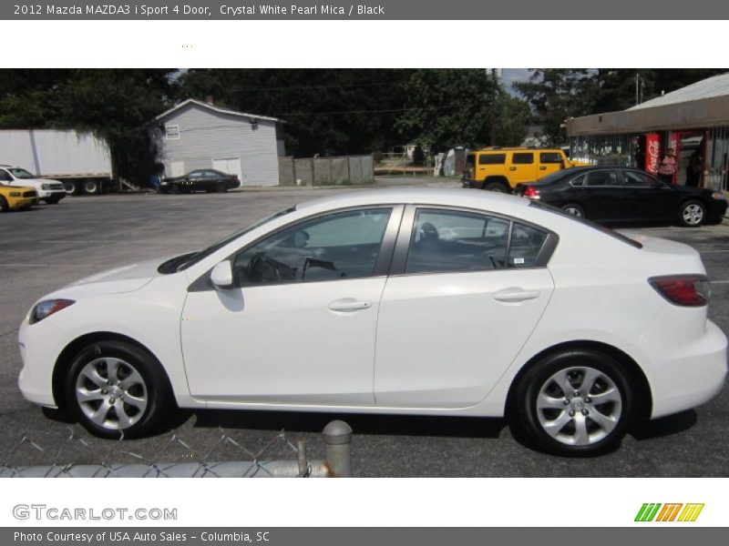 Crystal White Pearl Mica / Black 2012 Mazda MAZDA3 i Sport 4 Door