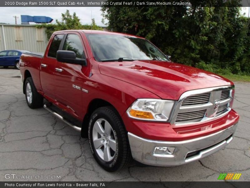 Inferno Red Crystal Pearl / Dark Slate/Medium Graystone 2010 Dodge Ram 1500 SLT Quad Cab 4x4