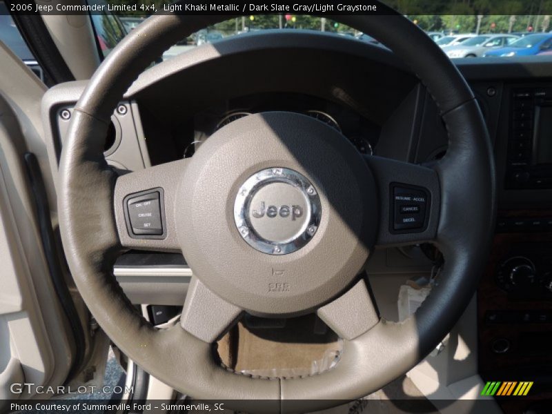 Light Khaki Metallic / Dark Slate Gray/Light Graystone 2006 Jeep Commander Limited 4x4