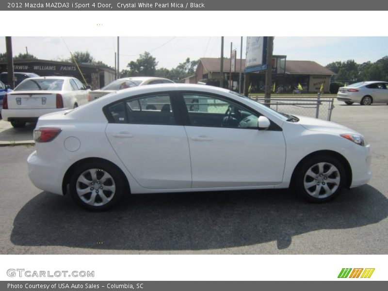 Crystal White Pearl Mica / Black 2012 Mazda MAZDA3 i Sport 4 Door
