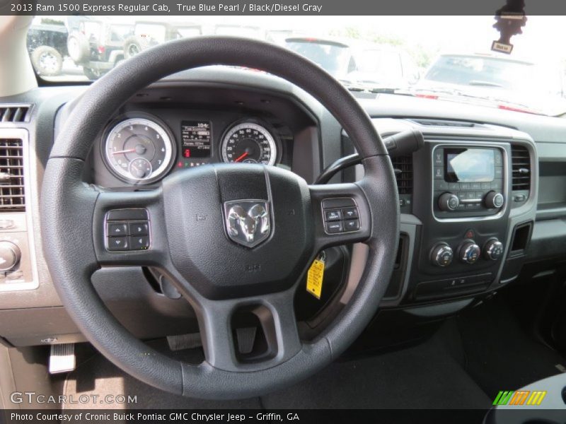 True Blue Pearl / Black/Diesel Gray 2013 Ram 1500 Express Regular Cab