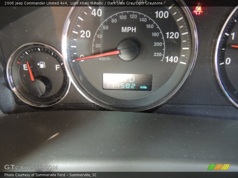 Light Khaki Metallic / Dark Slate Gray/Light Graystone 2006 Jeep Commander Limited 4x4