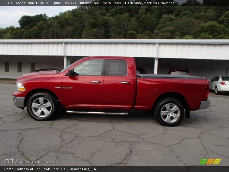 Inferno Red Crystal Pearl / Dark Slate/Medium Graystone 2010 Dodge Ram 1500 SLT Quad Cab 4x4