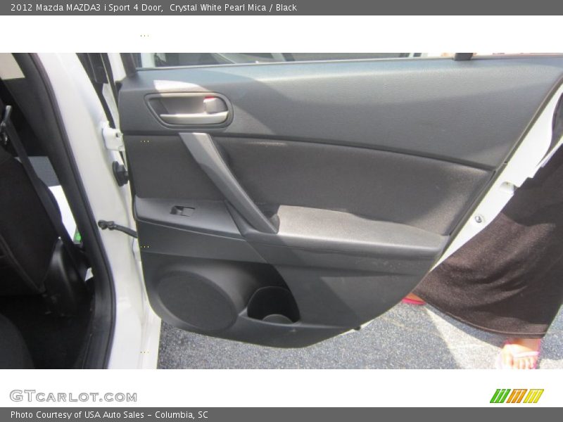 Crystal White Pearl Mica / Black 2012 Mazda MAZDA3 i Sport 4 Door