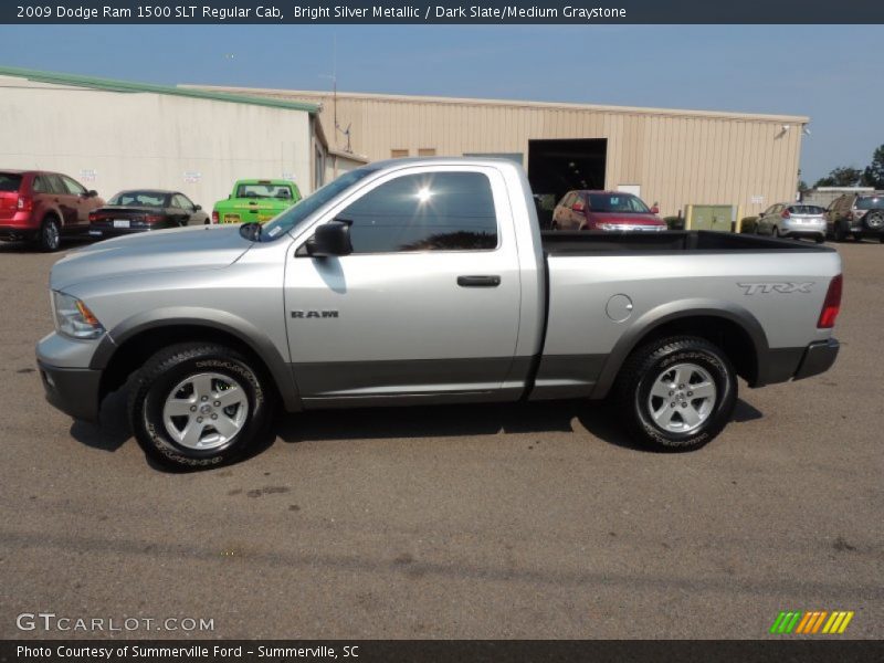 Bright Silver Metallic / Dark Slate/Medium Graystone 2009 Dodge Ram 1500 SLT Regular Cab