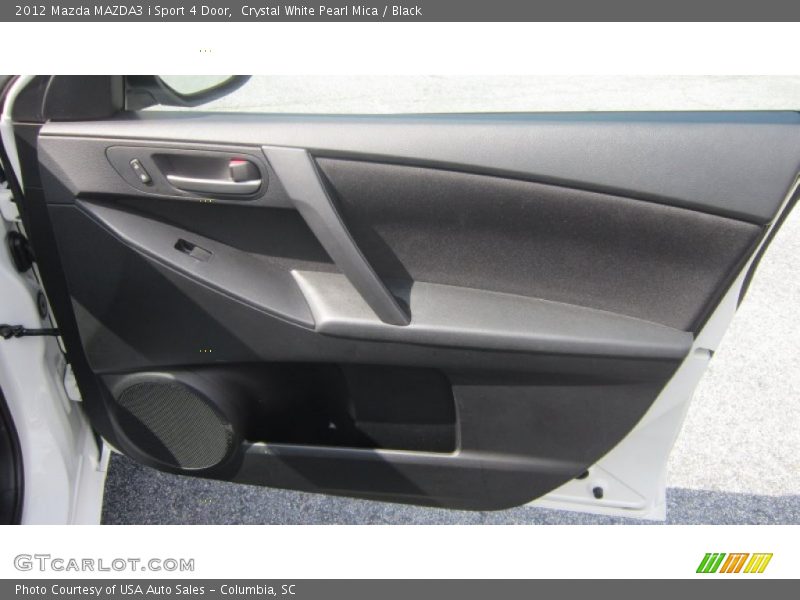 Crystal White Pearl Mica / Black 2012 Mazda MAZDA3 i Sport 4 Door