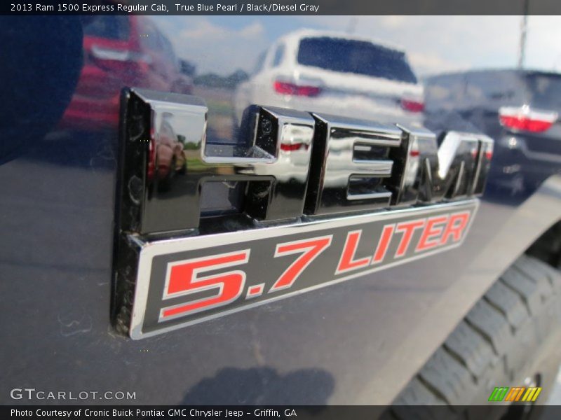 True Blue Pearl / Black/Diesel Gray 2013 Ram 1500 Express Regular Cab
