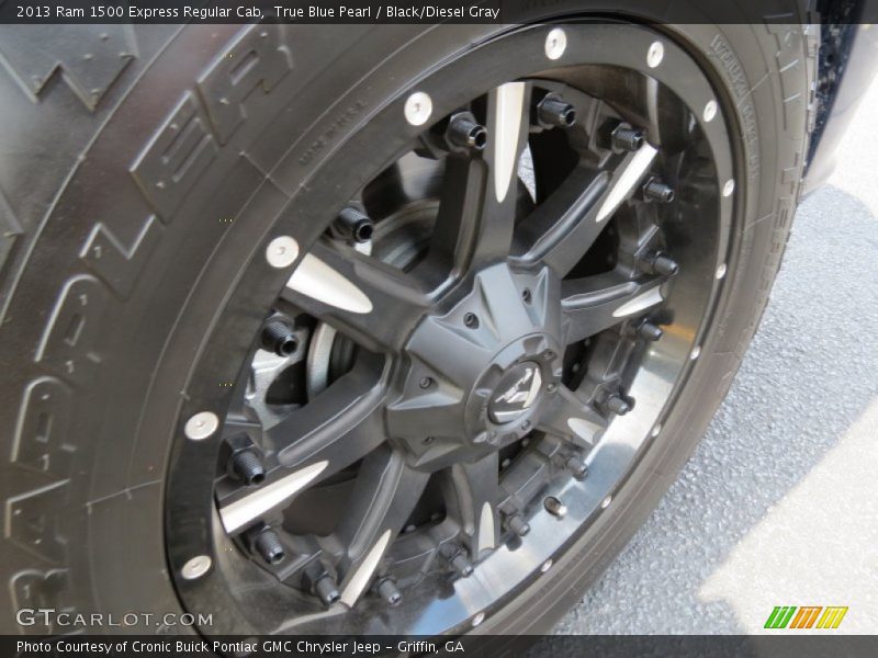 True Blue Pearl / Black/Diesel Gray 2013 Ram 1500 Express Regular Cab
