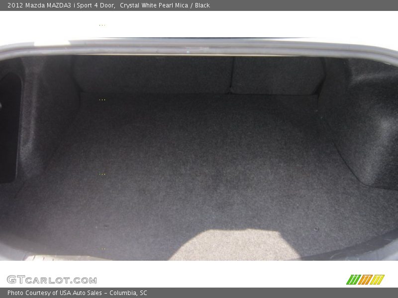 Crystal White Pearl Mica / Black 2012 Mazda MAZDA3 i Sport 4 Door