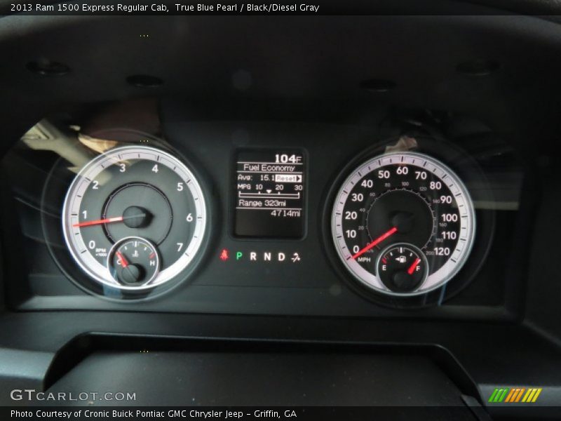 True Blue Pearl / Black/Diesel Gray 2013 Ram 1500 Express Regular Cab